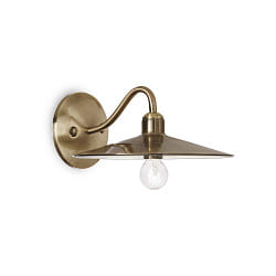 Wall luminaire CANTINA AP1, E14, antique brass