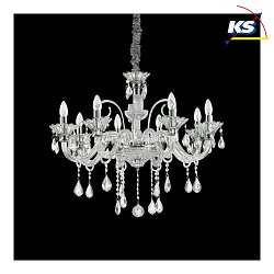 Chandelier COLOSSAL SP8, 8 flames, E14, transparent