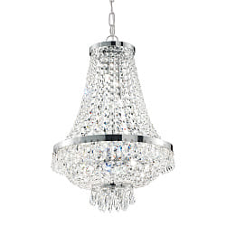 Luci a sospesione CAESAR, 12-Lampadine G9 IP20, Cromo