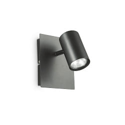 Spot SPOT  1 flamme, pivotant, rotatif GU10 IP20, noir mat