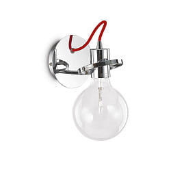 Lampada da parete RADIO AP1 E27 IP20, Cromo
