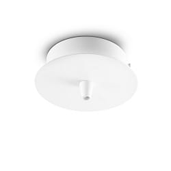 Canope ROUND STANDARD  10CM 1 voie, rond, blanc mat