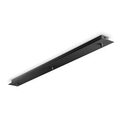 Baldacchino LINEAR STANDARD 3 elemento, lang, nero opaco