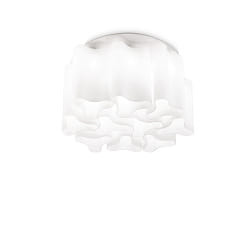 Plafoniera COMPO 10-Lampadine E27 IP20, Bianco, Bianco opaco