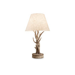 Table luminaire CHALET, E27, metal / handcrafted resin, with switch