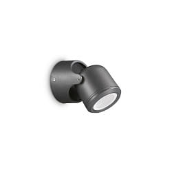 Applique da esterno XENO AP1 1-Lampadina, girevole GU10 IP44, Nero opaco, trasparente