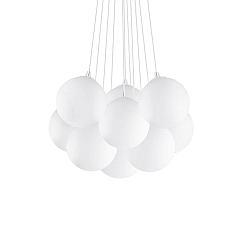 Luci a sospesione MAPA PLUS 1-Lampadina E14 IP20, acciaio, Bianco