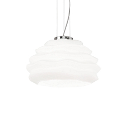 Luci a sospesione KARMA SMALL regolabile E27 IP20, acciaio, Bianco