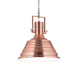 Luci a sospesione FISHERMAN E27 IP20, Rame, Bianco