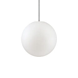 Apparecchio a sospensione per esterni SOLE  40CM a forma di balla E27 IP44, opale bianco dimmerabile