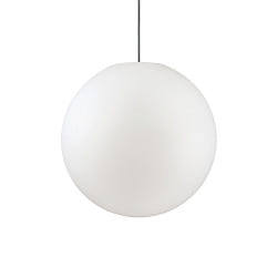 Apparecchio a sospensione per esterni SOLE  50CM a forma di balla E27 IP44, opale bianco dimmerabile