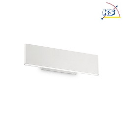 LED wall luminaire DESK, Up/Down, width 28.5cm, 12W 3000K 1100lm, aluminium, matt white