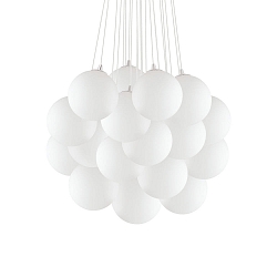 Luci a sospesione MAPA PLUS 2-Lampadine E14 IP20, acciaio, Bianco