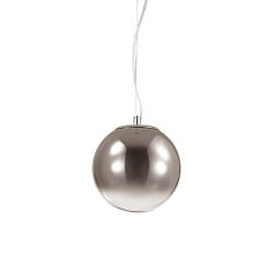 Pendant luminaire MAPA D30,  30cm, E27 max. 60W, nuanced chrome glass, clear