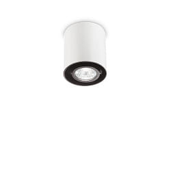 Downlight MOOD ROUND,  9cm, incl. GU10 28W 2700K, pivotable, white / black on the inside