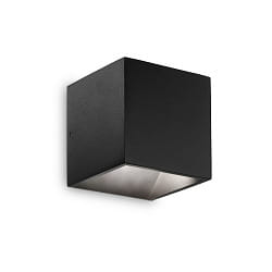 Luminaire mural dextrieur RUBIK-AP1  1 flamme IP44, noir , revtement en poudre