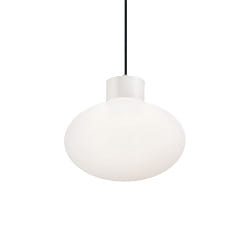 Outdoor pendant luminaire CLIO, IP44, E27, without cover, aluminium, white