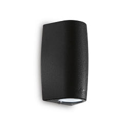 Applique da esterno KEOPE AP2 su / gi GU10 IP55, Nero
