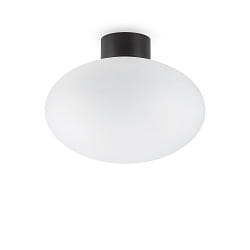 Outdoor ceiling luminaire CLIO, IP44, E27, without cover, aluminium, black