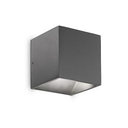 Outdoor LED Wandleuchte RUBIK-AP1, IP44 IK04, 1-flammig, 7W 4000K 2x340lm, Anthrazit