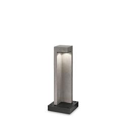 Outdoor LED floor luminaire TITANO SMALL, height 49cm, resin, granite grey, 9W 4000K 450lm