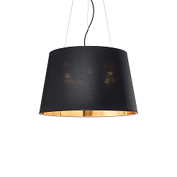 Pendelleuchte NORDIK-SP6, E27,  60cm, schwarz / innen Gold