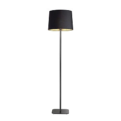 Floor luminaire NORDIK, height 162cm, E27, with switch, black / gold on the inside