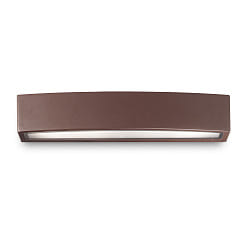 Outdoor wall luminaire ANDROMEDA, IP54, Up/Down, 45cm, 2 flames, E27, coffee brown