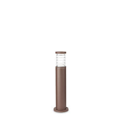 Outdoor floor luminaire TRONCO, IP44, height 60.5cm, E27, coffee brown