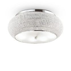 ceiling luminaire PASHA 14 flames E14 IP20, chrome