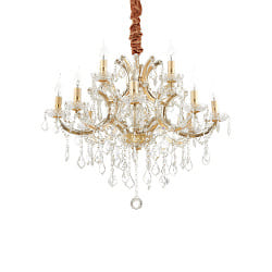 Chandelier NAPOLEON, 12 flames,  60cm, E14, gold