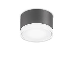 Outdoor wall / ceiling luminaire URANO SMALL,  12cm, GX53 max. 15W, aluminium / acrylic, matt anthracite