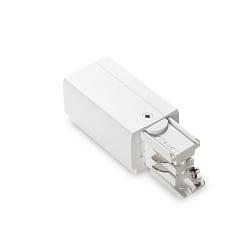 Einspeiser links fr 3-Phasen-Stromschiene LINK TRIMLESS, Standard-Version On-Off, Wei