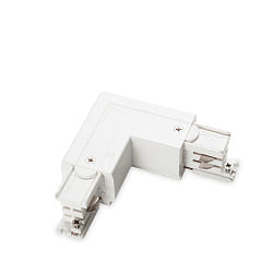 Connettore d'angolo LINK TRIMLESS conduttore di protezione a destra, commutabile, Bianco