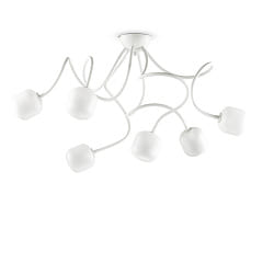 Luminaire de plafond OCTOPUS G9 IP20, blanche