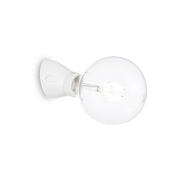 Wall / Ceiling luminaire WINERY, E27 max. 60W, tilted, ceramics, white