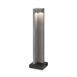 Lampadaire dextrieur TITANO BIG IP55, gris, mouchet, noir mat