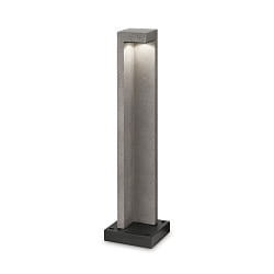 Outdoor LED floor luminaire TITANO BIG, height 74cm, granite grey resin, 9W 4000K 450lm