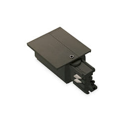 Einspeiser rechts fr LINK TRIM 3-Phasen-Stromschiene, Standard-Version On-Off, Schwarz
