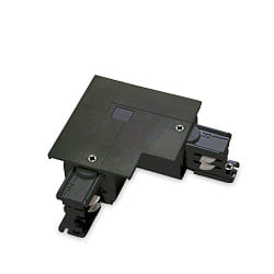 Eckverbinder fr LINK TRIM 3-Phasen-Stromschiene, Erde links, Standard-Version On-Off, Schwarz