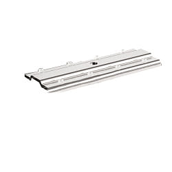 Straight connector for LED system luminaire FLUO, for light band constructions