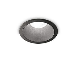 Recessed LED luminaire GAME ROUND, IP20, 11W 3000K 850lm 36, black / black reflector