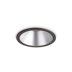 Recessed LED luminaire GAME ROUND, IP20, 11W 3000K 850lm 36, black / silver reflector