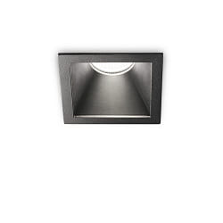 Recessed LED luminaire GAME SQUARE, IP20, 11W 3000K 850lm 36, black / black reflector