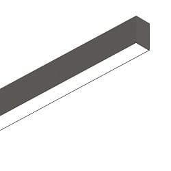 Luce di sistema a LED FLUO WIDE IP20, nero dimmerabile