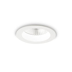 LED Einbaustrahler BASIC ACCENT, IP44,  10.3cm, 10W 3000K 1000lm 45, Wei matt