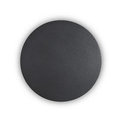 Lampada da parete COVER ROUND indiretto IP20, Opale, Nero, verniciato a polvere