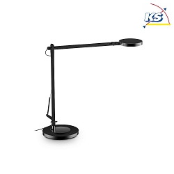 LED table luminaire FUTURA, with Touchdimmer and adjustable arm, 10W 4000K 600lm, black