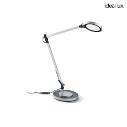 LED table luminaire FUTURA, with Touchdimmer and adjustable arm, 10W 4000K 600lm, aluminium