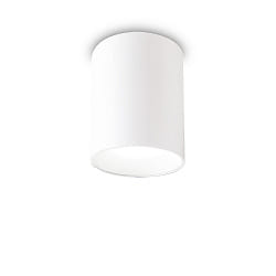 LED ceiling luminaire NITRO ROUND, 15W 3000K 1350lm, white / black on the inside